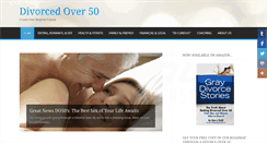 Desktop Screenshot of divorcedover50.com
